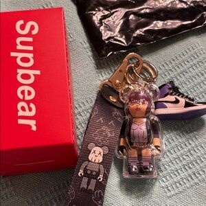 Supbear Keychain Set with Bear and Shoe open box 🆕